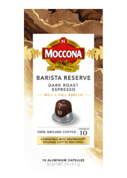 Barista Reserve Dark Roast Espresso | Moccona AU